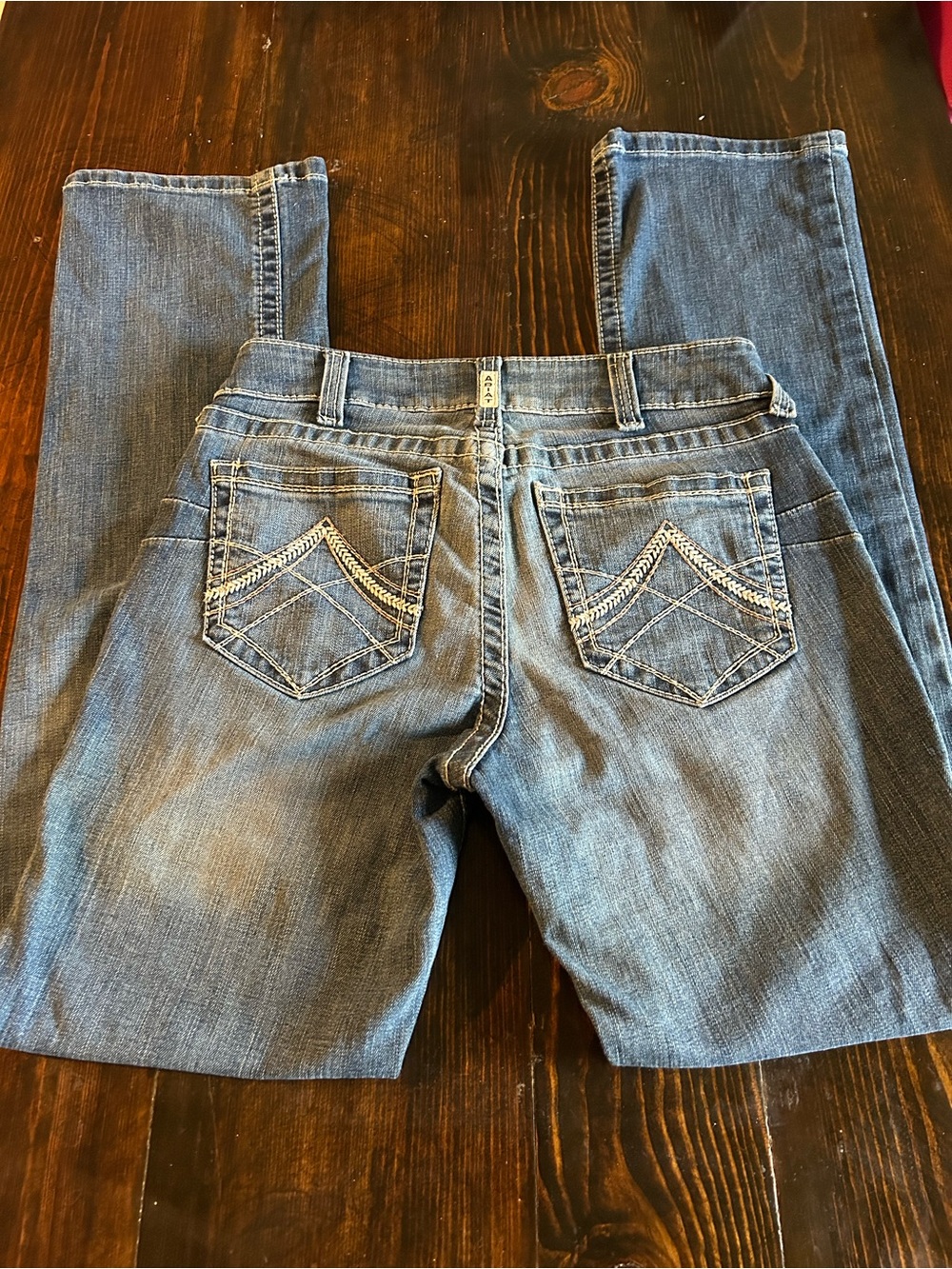Ariat Mid Rise Icon Straight Leg Jeans 29R Rainstorm Western Riding